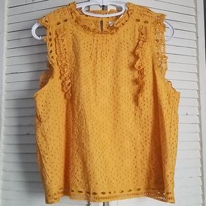 Anthropoligie Mustard Shirt